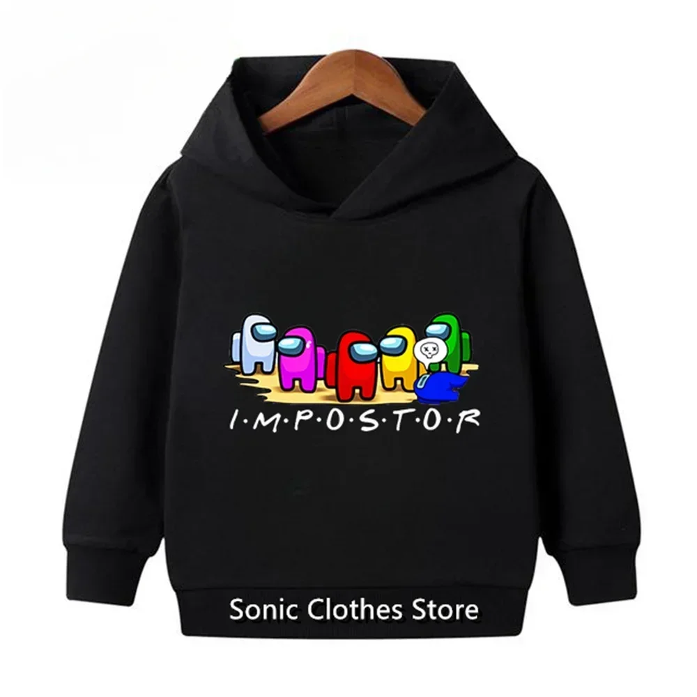 3-12 Years Old Children's Super Marios Hoodie Kids Children's Clothing Autumn Baby Sweater Print Pokemon Girls Pullover Boys