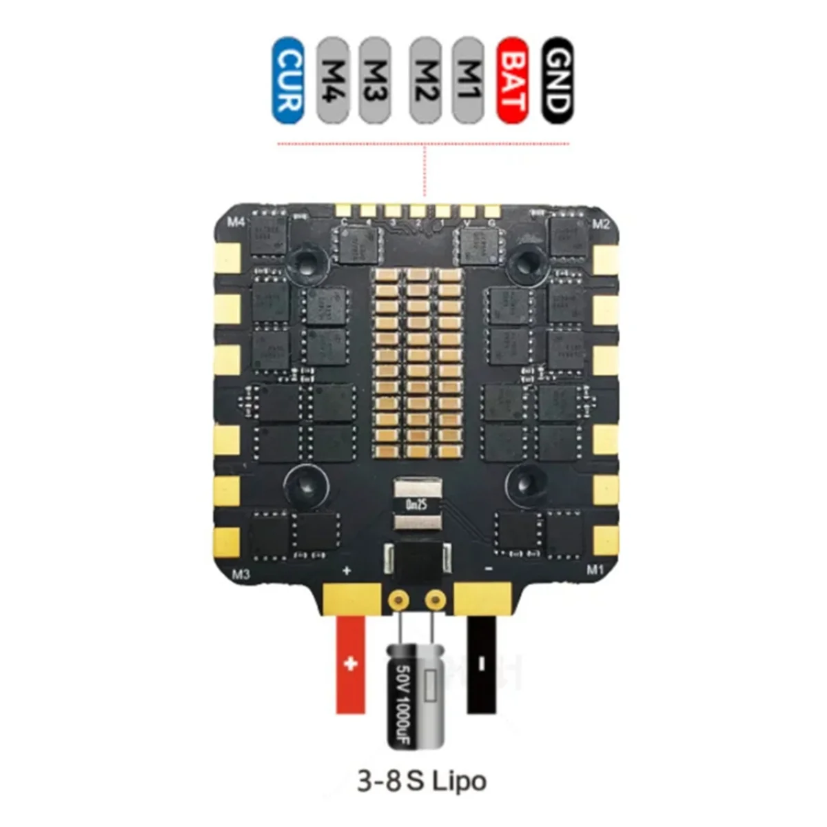 BLS-80A 4in1 ESC 3-6S FPV Brushless ESC 30.5x30.5mm DSHOT300/600 for RC FPV 13inch 15inch Freestyle Drones Parts