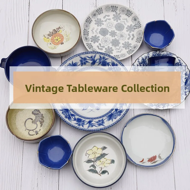 

Антикварная китайская керамическая тарелка для обеда, суповая миска, соусница, керамическая посуда круглой формы, ручной работы, японского происхождения