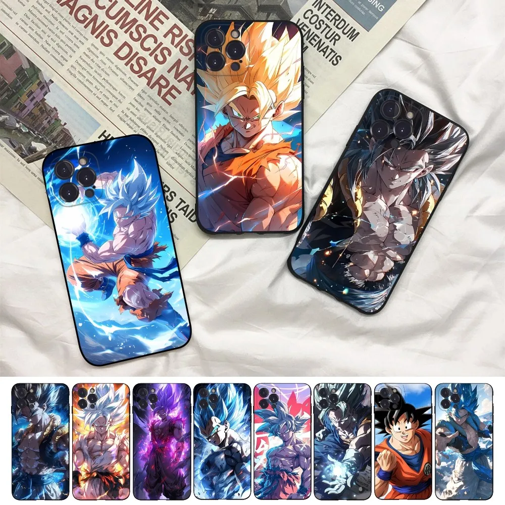 Anime-Dragon-Ball Phone Case For iPhone 16 15 14 11 12 13 Mini Pro XS Max Cover 6 7 8 Plus X Funda Shell