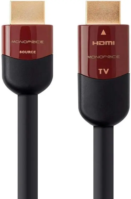 

High-Speed HDMI Cable for 4K@60Hz, HDR, 18Gbps, In-Wall Rated, Active, 50ft Black