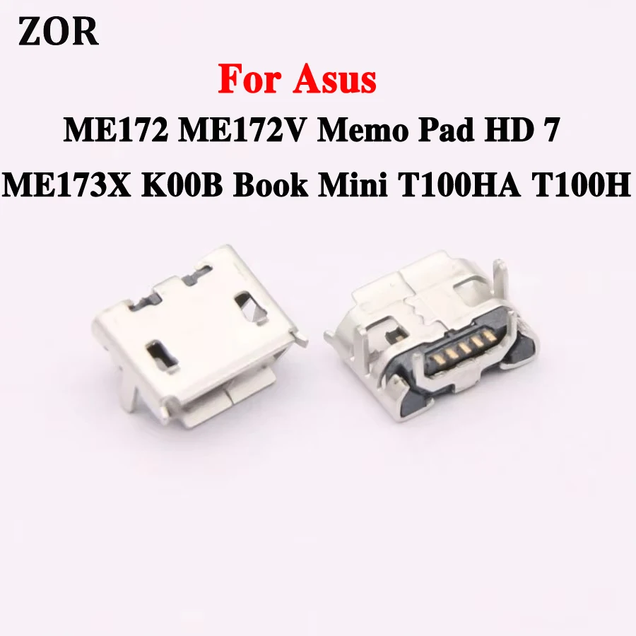 10Pcs USB Charger Charging Dock Port Connector For Asus ME172 ME172V Memo Pad HD 7 ME173X K00B Book Mini T100HA T100H Micro Plug