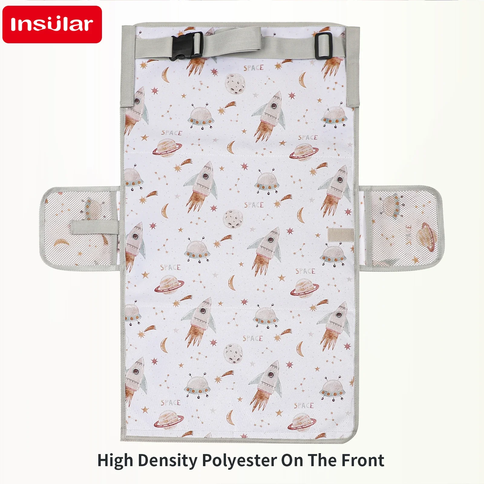 Hamaca de viaje de avión para niños, cama de poliéster, extensor de asiento de avión impermeable, almohadilla de extensión de asiento de avión de dibujos animados para niños, fácil de limpiar