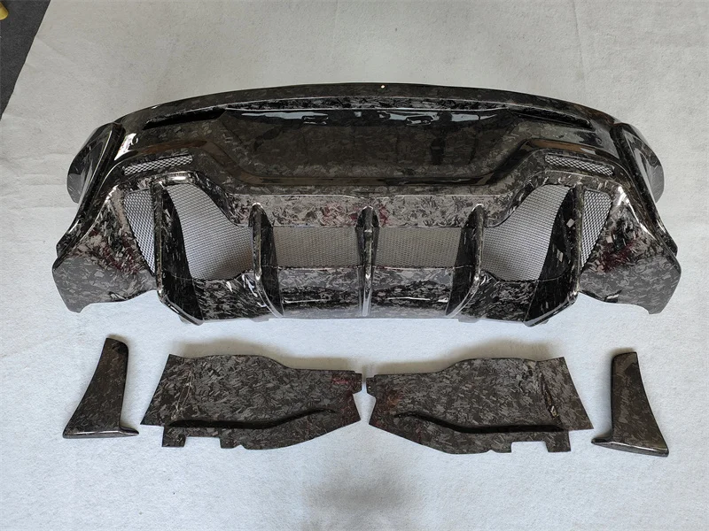 

For Mclaren 570 570s 540 Upgraded 600LT Forged Carbon Fiber Rear Bumper Spoiler Body Kit Performance Parts