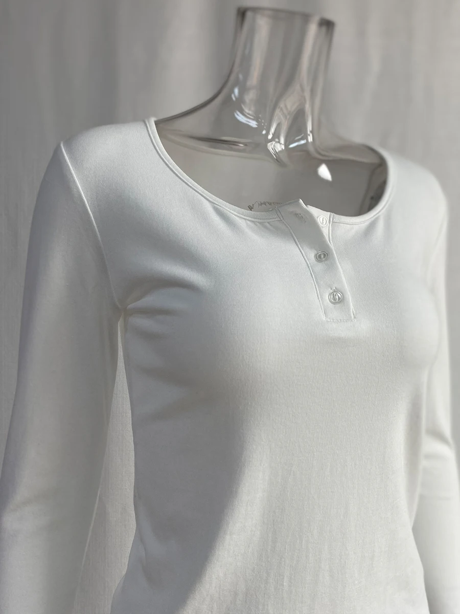 Hirsionsan Sommer Casual Patchwork Dünne T-shirts Frauen Modale Weiche Langarm T-shirts 2025, Neue Casual Weibliche Ästhetische Tops – Detail 7