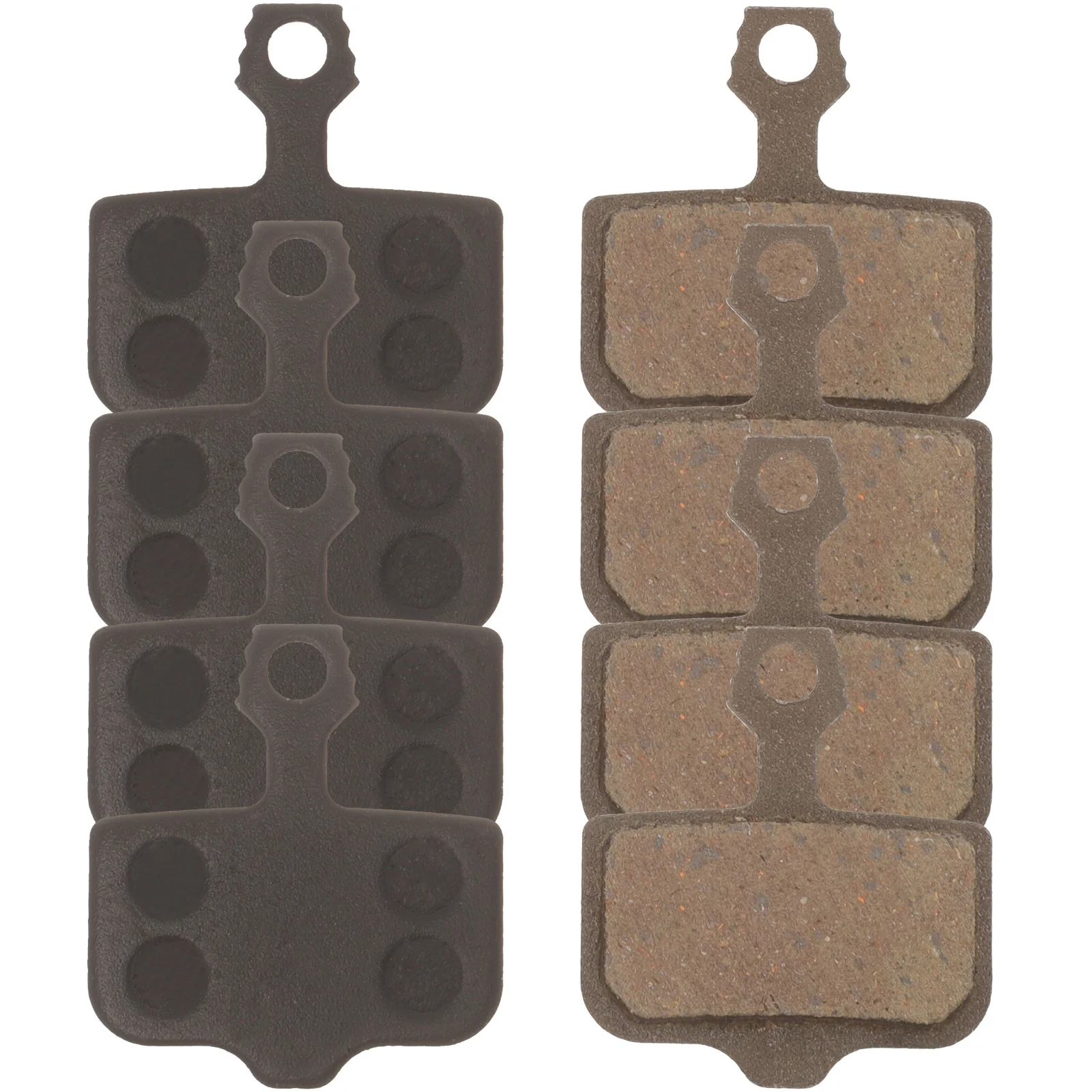 

4 Pairs Bike Brake Pads Semimetal Resin Disc Replacement for Scooter Bicycle Supply Sturdy Practical Cycling Accessories