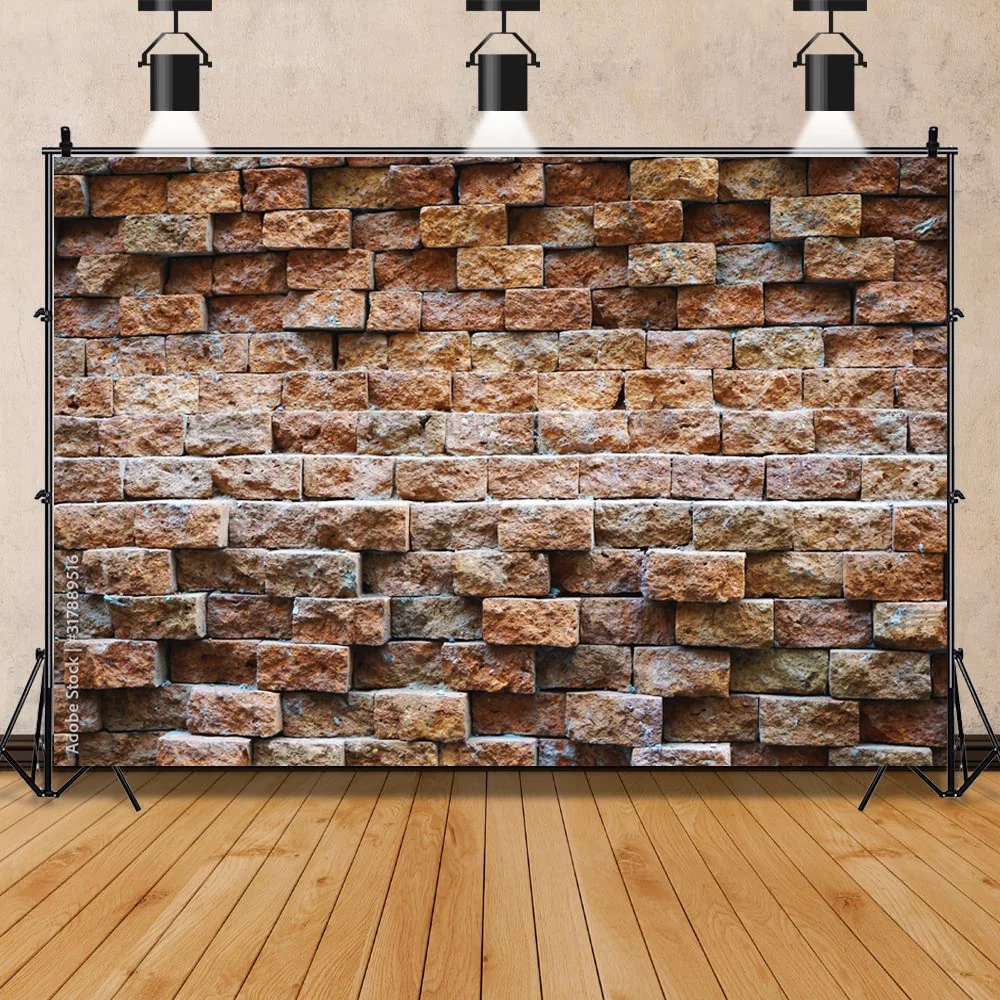 SHUOZHIKE Texture Of a Perfect Black Brick Wall With Cracks And Defects Photography Background Photo Studio Backdrops Prop QZ-13