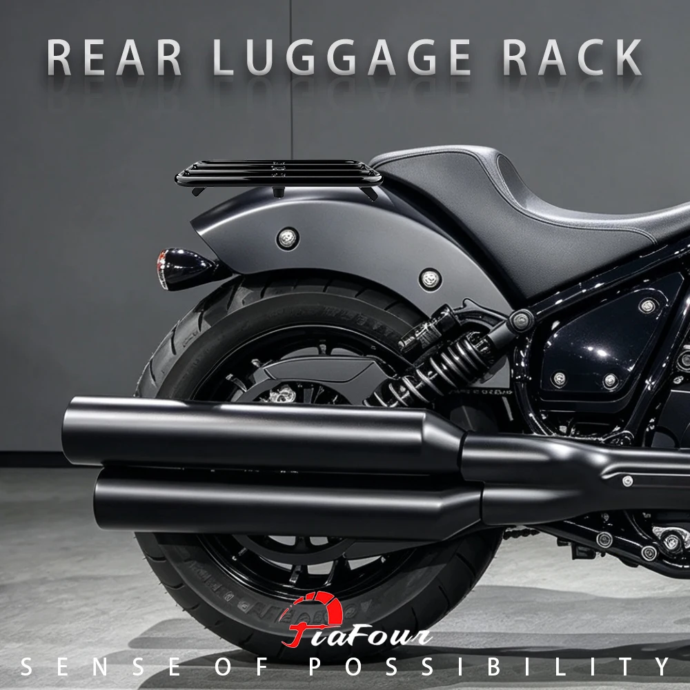 Rear Tail Rack For Indian Super Chief Chifbobber Dark Horse 22-24 Rear Carrier Luggage Rack Tailbox Fixer Holder Cargo Bracket