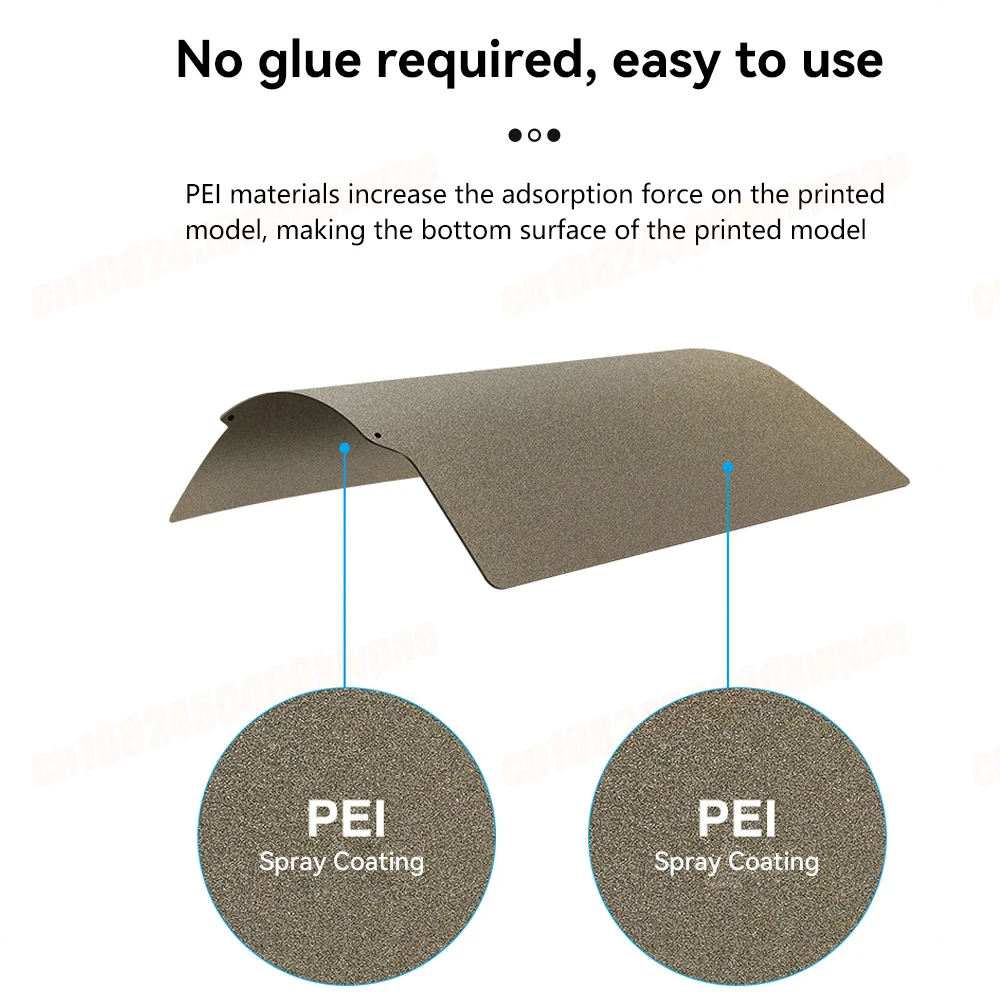 Para Creality Ender Series PEI hoja de acero con resorte PEI placa de construcción magnética texturizada 235x235mm cama térmica CR cama térmica para impresora 3D