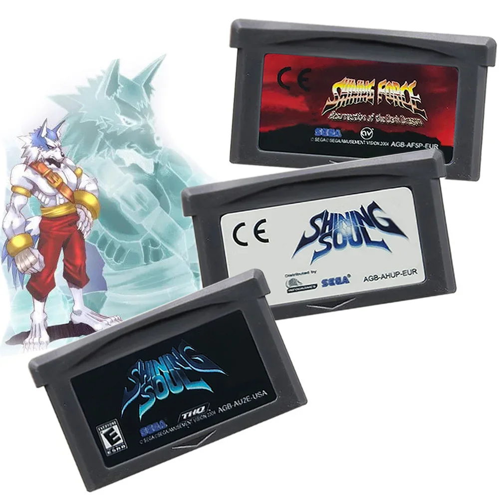 Shining Soul GBA Game Series 32 Bit Video Game Cartridge Console Card Shining Soul Shining Force Resurrection of the Dark Dragon