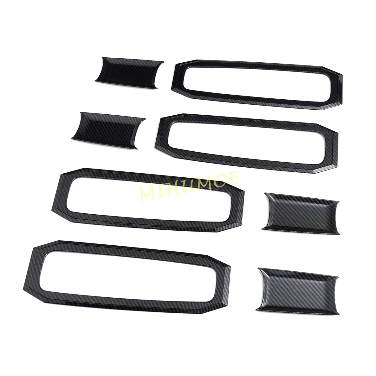 For 2019-2025 Dodge Ram 1500 Carbon Fiber Chrome Car Exterior Door Handle Bowl Cover Trim Sticker Styling Accessories - view 2