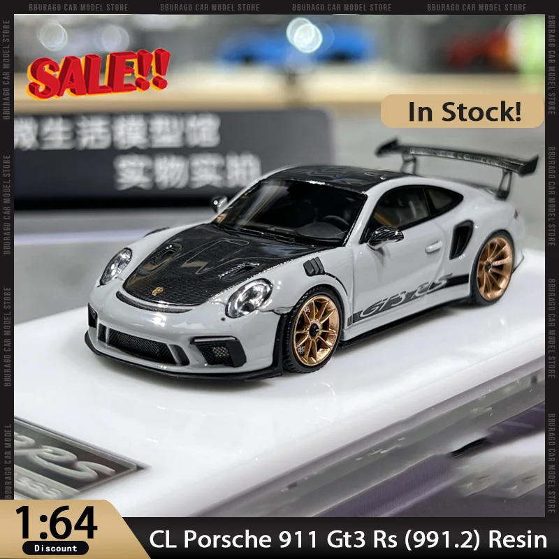 

New In Stock Cars' Lounge 1:64 Porsche 911 Gt3 Rs (991.2) Resin Miniature Diecast Limited Porscheornaments Custom Toys Kids Gift