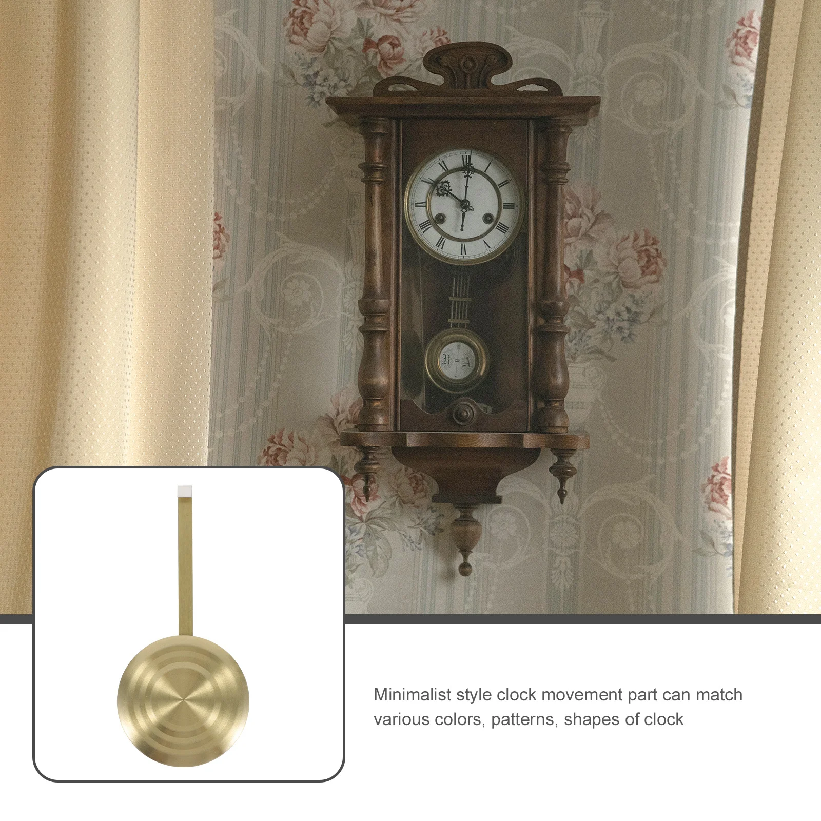 

Clock Pendulum Replacement Metal for Wall Clock DIY Accessories Mechanism Part Home Decor Repair Supply Metal Pendulum Parts