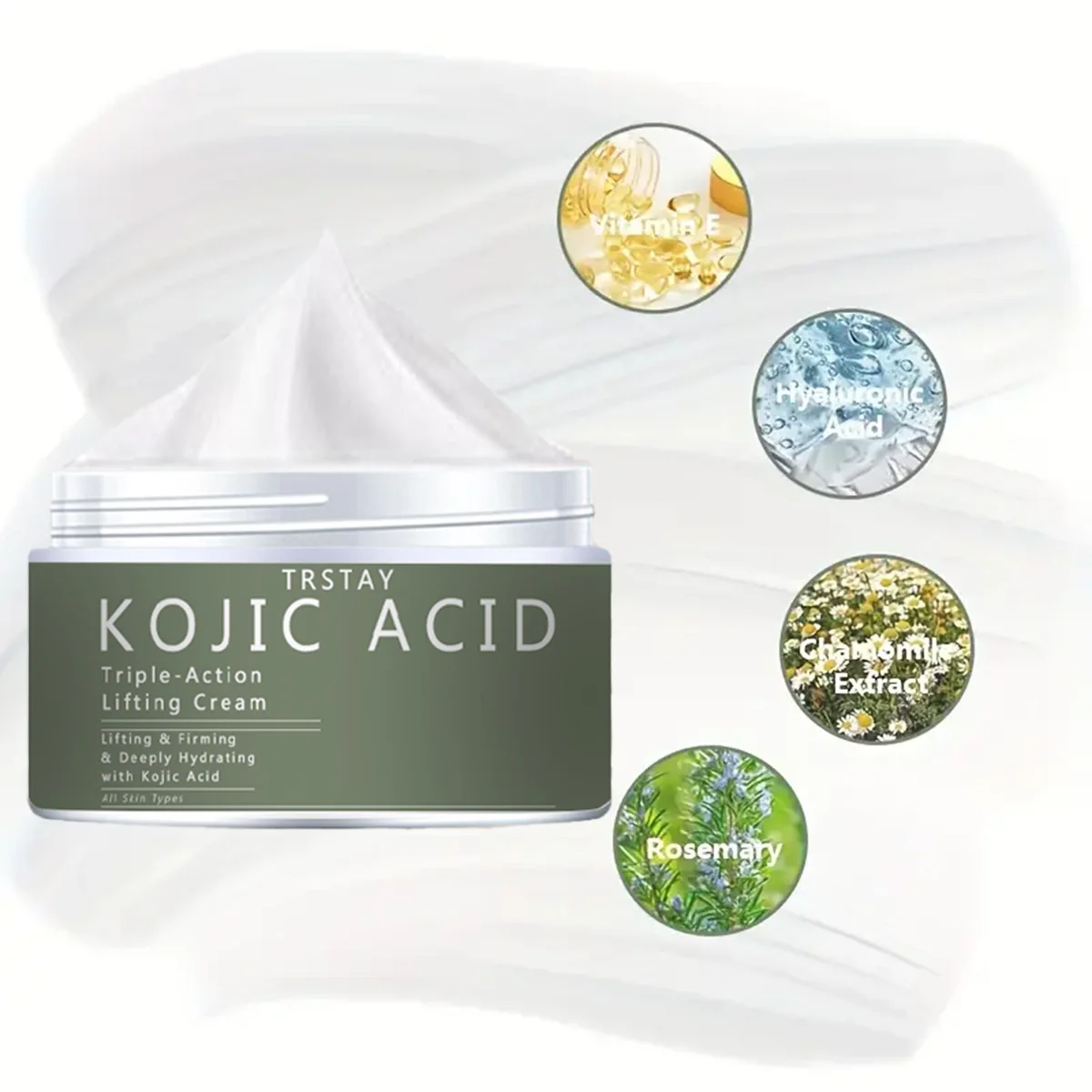 كريم TRSTAY حمض الكوجيك ثلاثي التأثير لتعزيز الوجه وترطيب عميق لجميع أنواع البشرة #2