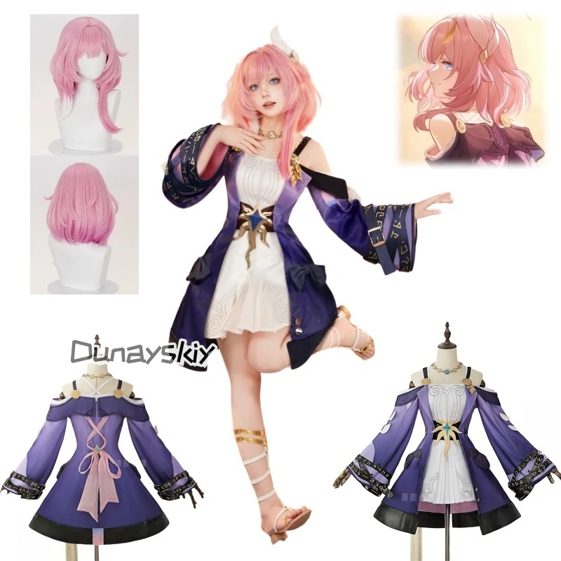 

Honkai: Star Rail Cyrene Cosplay 코스프레 Uniform Halloween Carnival Party Christmas Play Role Clothes Clothing for Women