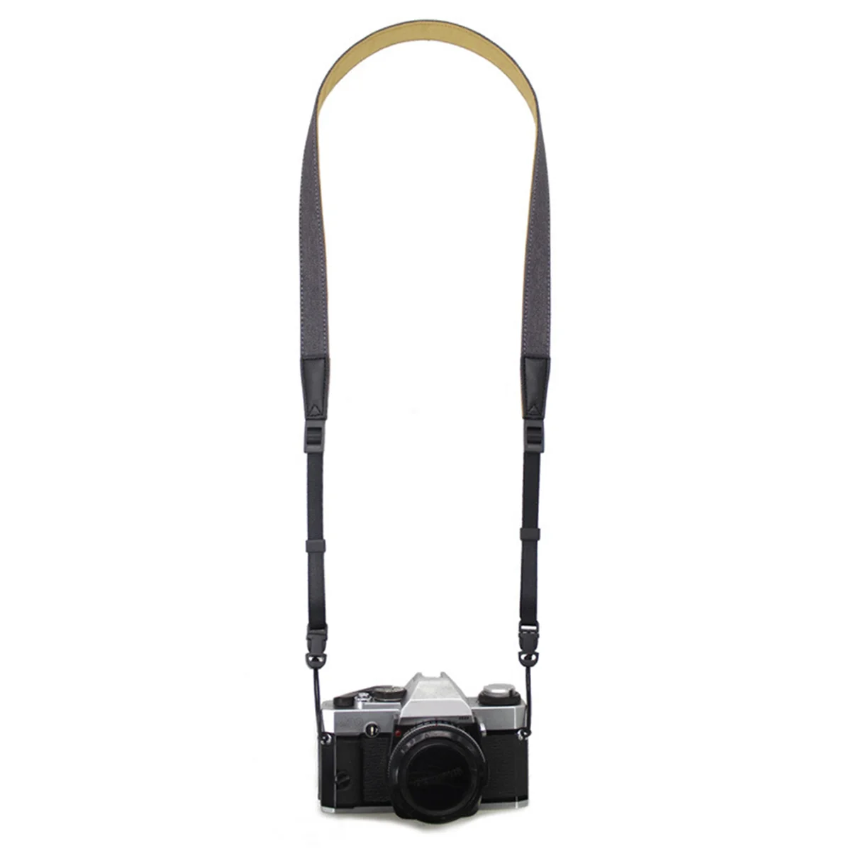 Camera Shoulder Strap Photographed Portable Narrow Decompression Micro Single Camera Neutral Strap for SLR Camera (Dark Grey)