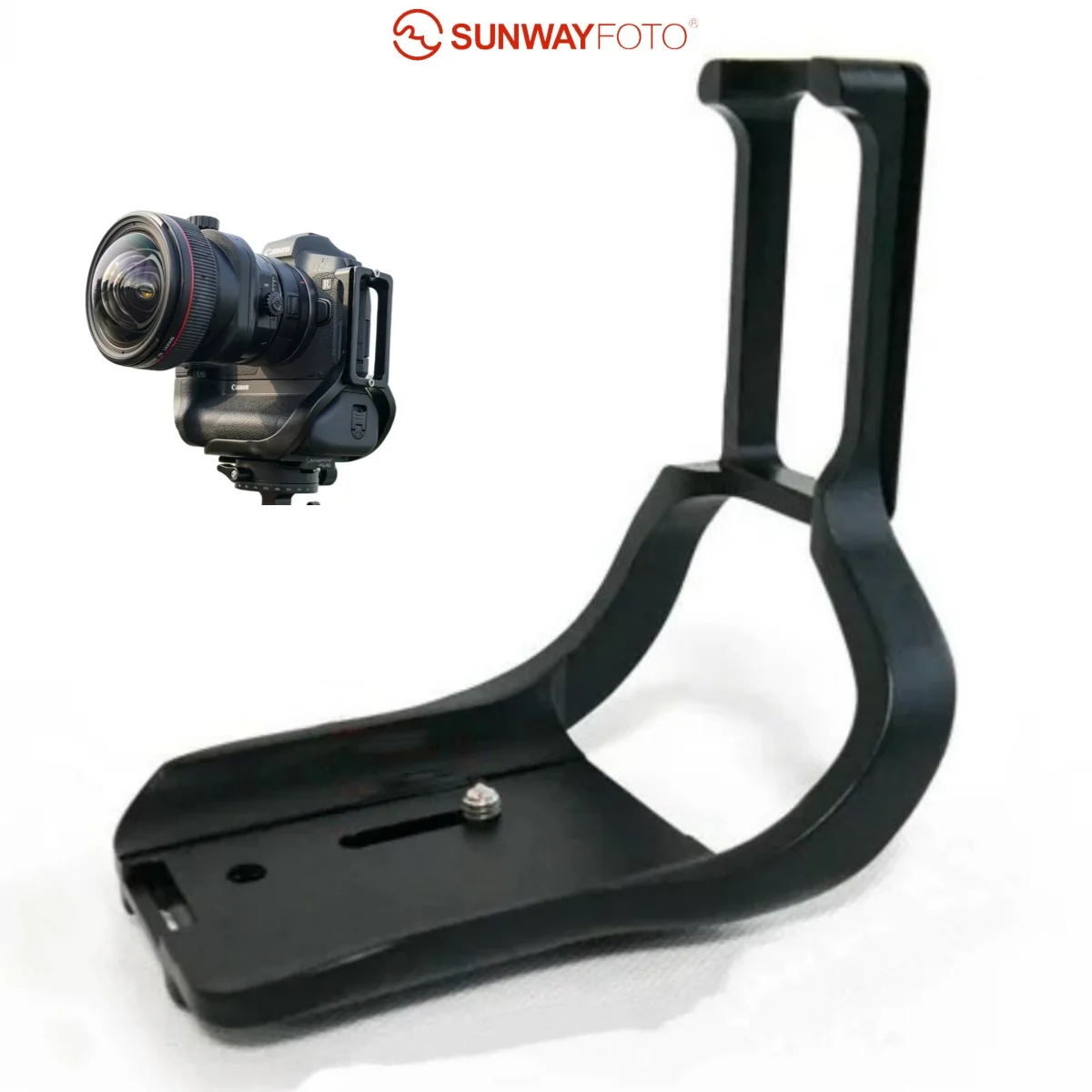 SUNWAYFOTO Dedicated L-bracket, For Canon EOS R Camera, with Battery Grip Tripod Head Specific Release Plate PCL-RG