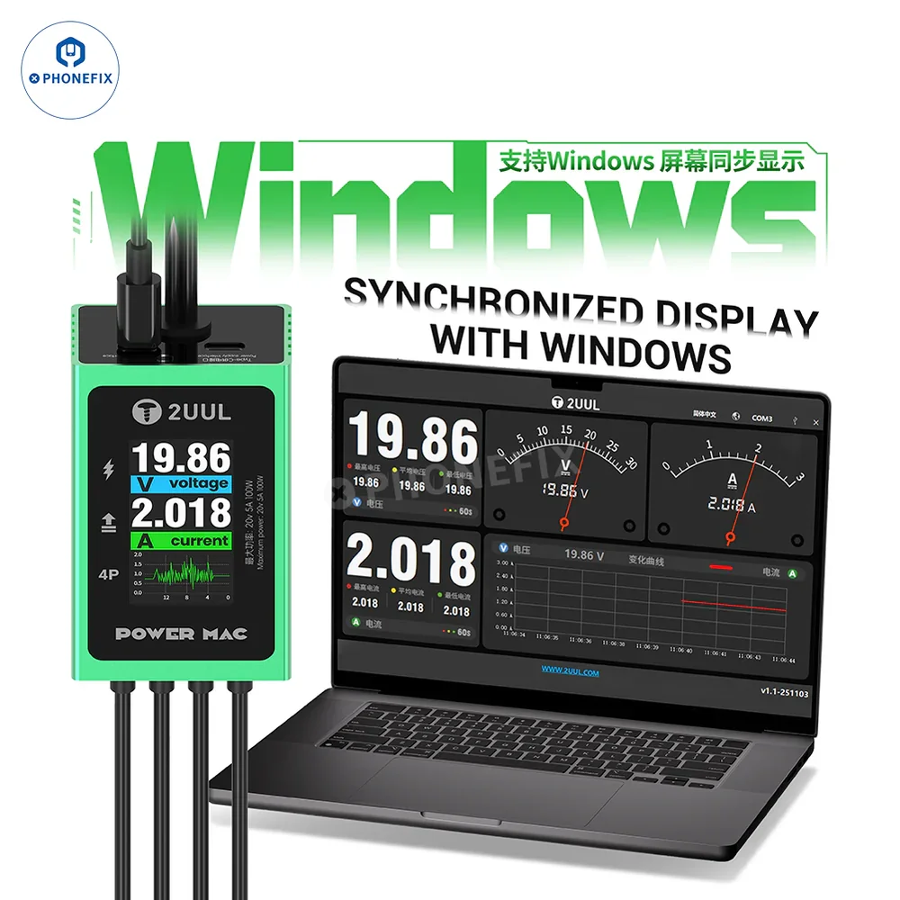 2uul-pw08-power-mac-100w-computer-digital-power-switch-cable-multi-port-for-computer-motherboard-laptop-repair-charing-tool