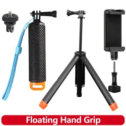 Floating Hand Grip Waterproof Monopod Handle Mount for GoPro Hero 13 12 11 10 9 8 AKASO SJCAM DJI OSMO Action Camera Accessories