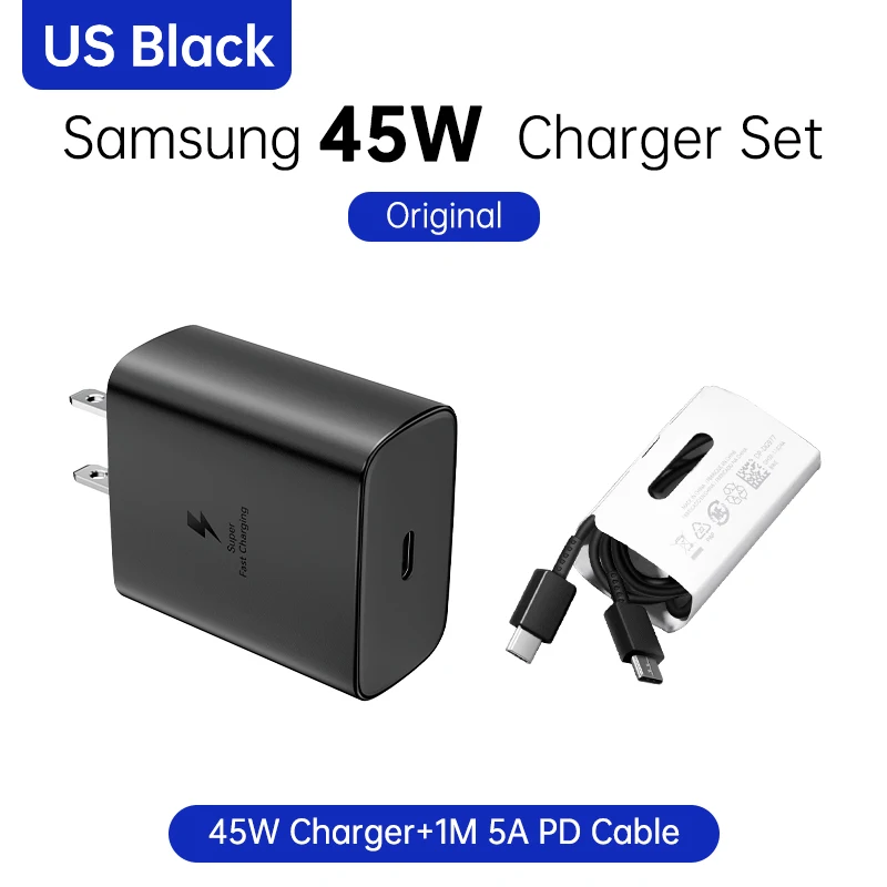 45W Samsung Originele PD-kabel usb type-c bedraad 25W 5A Supersnelle oplader Samsung S25 S24 S23 S22 Note 20 A15 A33 A34 A54 Quick