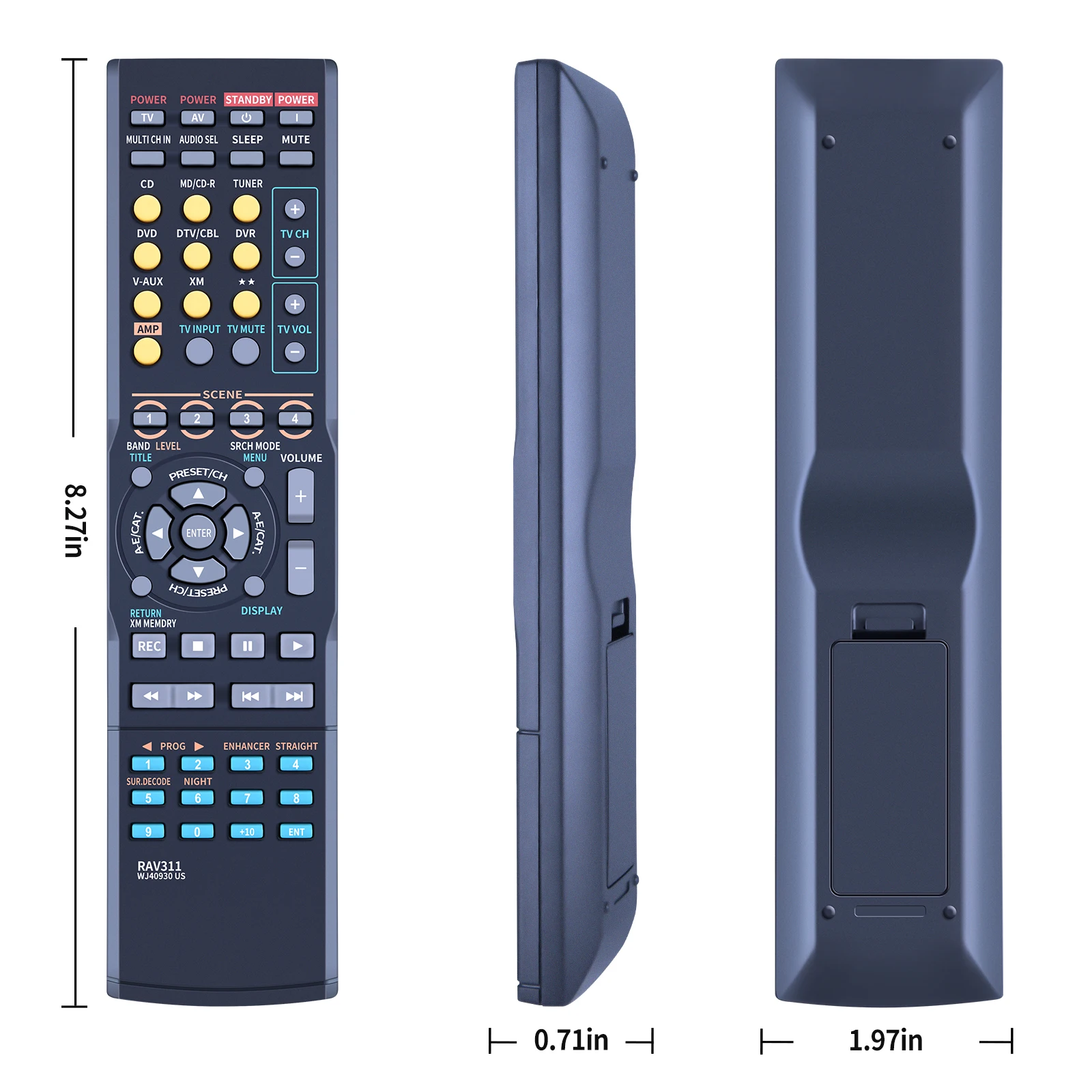 New for yamaha amplifier remote control for RX-V463 RX-V561 RAV311 RAV282 WJ409300