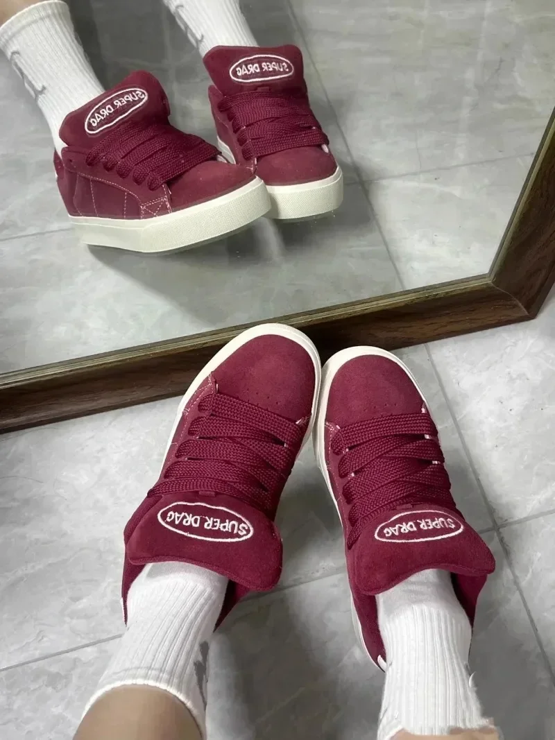 2025 Women Casual Shoes Fashion Low Cut Lace-Up Leisure Sneakers Outdoor Comfortable Non-Slip Female Flats Trainers 35-40 view 4