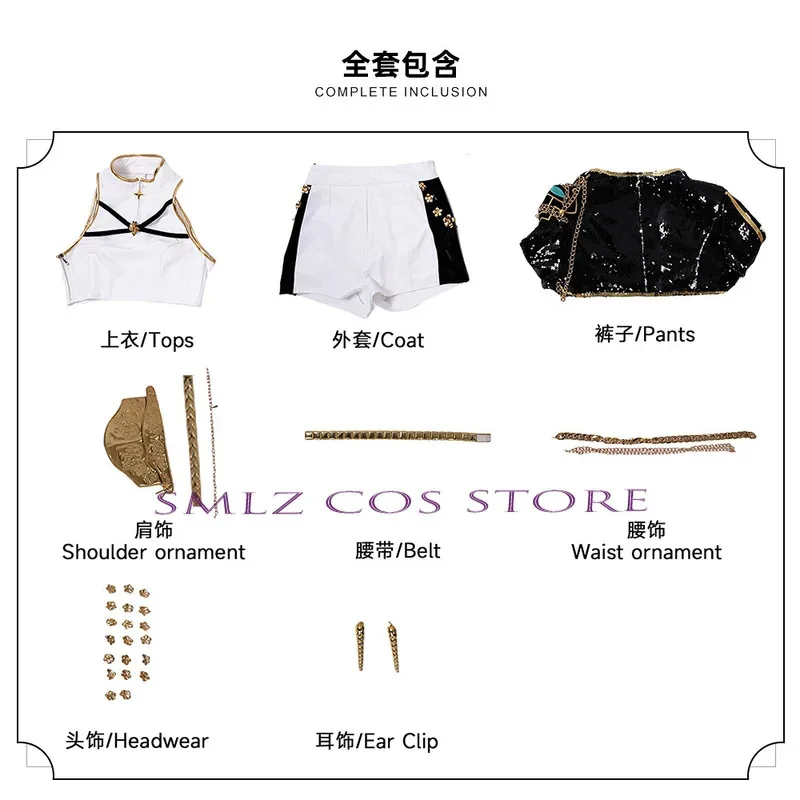 CyKpop Demon Golden Cos Hunter Rumi Mira Cosplay Zoey Cosplay abrigo negro peluca actuación disfraz mujer Halloween juego de rol