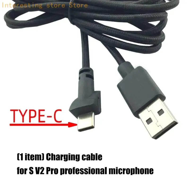 Professionelles Mikrofon-Ladekabel, 2 m langes Datenkabel mit Überstromschutz, reibungslose Energieübertragung für Seiren V2Pro – Detail 5