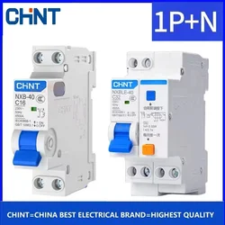 CHINT DPN DPNL 1P+N NXB-40 NXBLE-40 Replace DZ267-32 6A 10A 16A 20A 25A 32A 40A 220V Miniature Leakage Circuit Breaker MCB RCBO