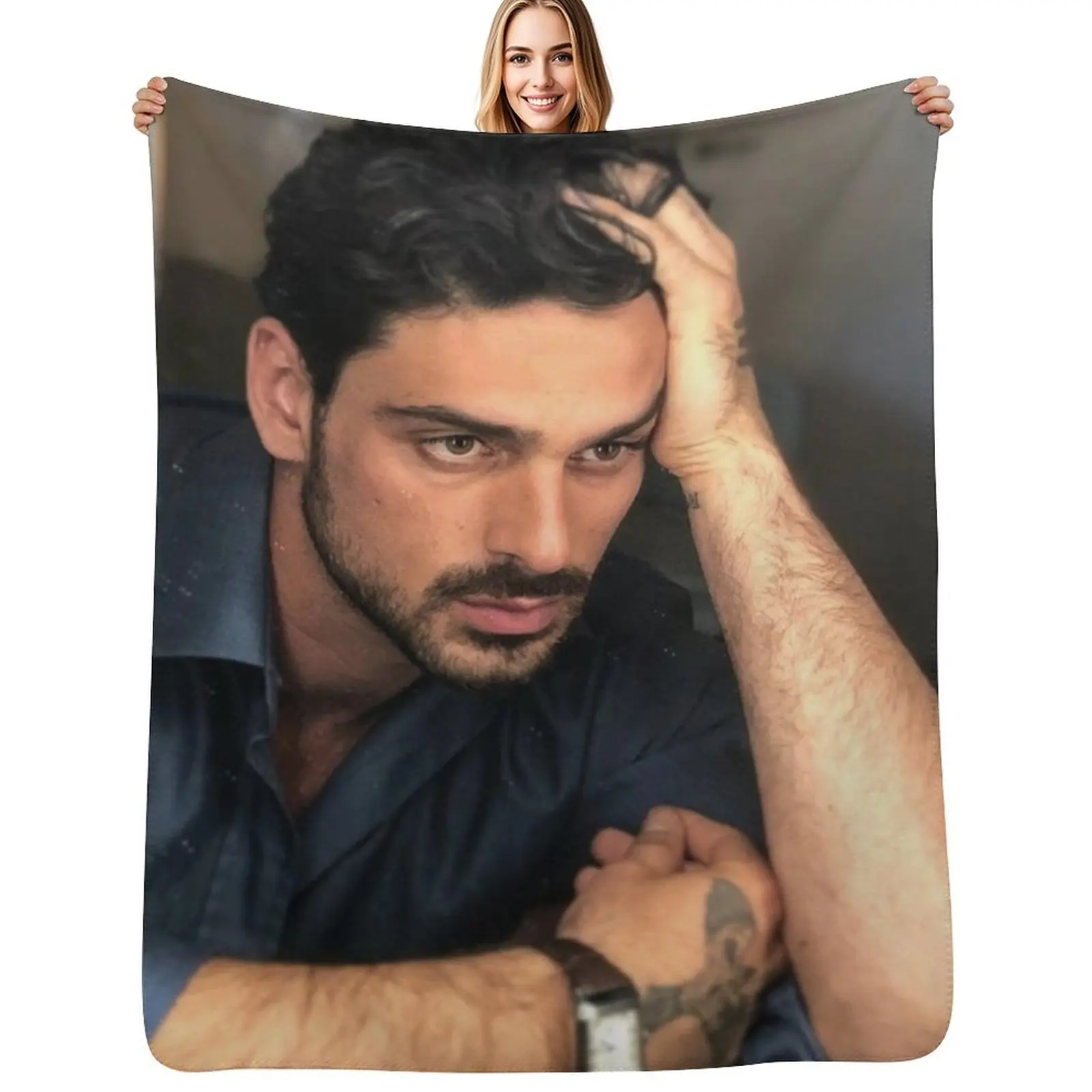 michele morrone Throw Blanket Luxurious Soft Blanket Holiday Gift for Family