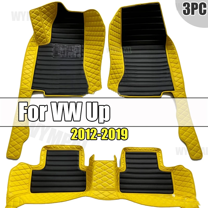 

Автомобильный напольный коврик для VW Up 2012 ~ 2019, водонепроницаемый автомобильный коврик, автомобильные коврики, аксессуары для автомобиля
