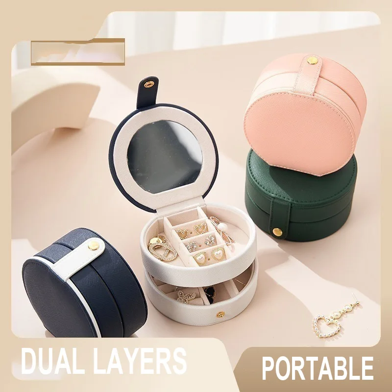 

Travel Portable Jewelry Storage Box Earrings Earrings Necklace Jewelry Box Multilayer Ring Jewelry Storage Box