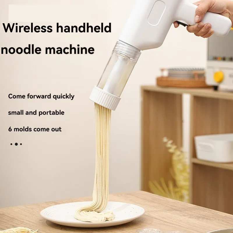 

Ручной пресс для лапши с литиевой батареей, портативный пресс для лапши, большая емкость, бытовой кухонный инструмент для тиснения теста