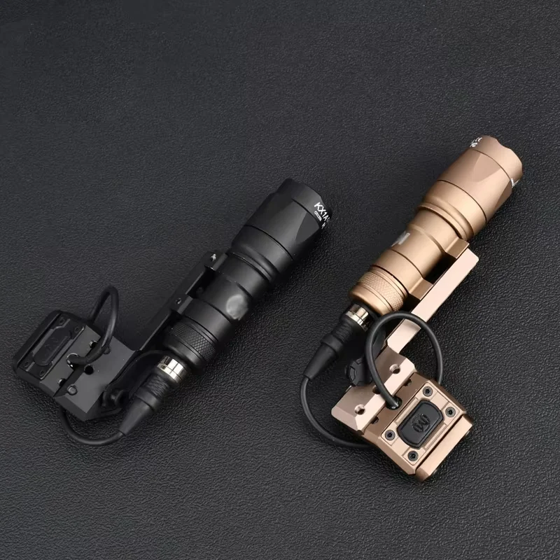 WADSN Tactical Surefire M600 M300 Airsoft Flashlight Scout Light Modbutton Switch Mlok Keymod Rifle White LED Hunting Weapon Lamp