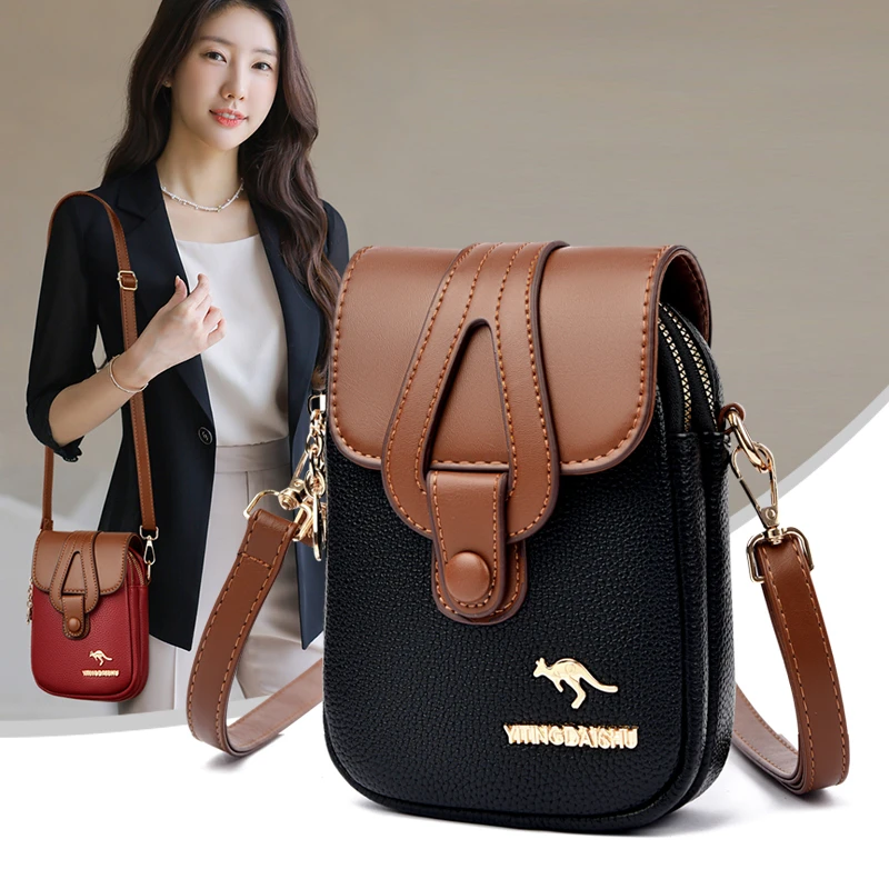 Neue kleine Handytasche Umhängetasche für Frauen Leder Geldbörse Luxus Designer Damen Umhängetasche Pendeln Sac nizка