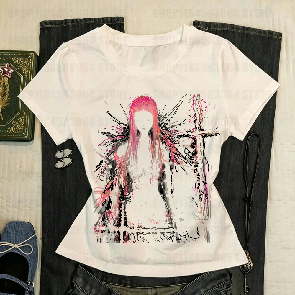 Vrouwen Top Y2k Grafische Tees - Summer Goth Clothing recensie en prijs