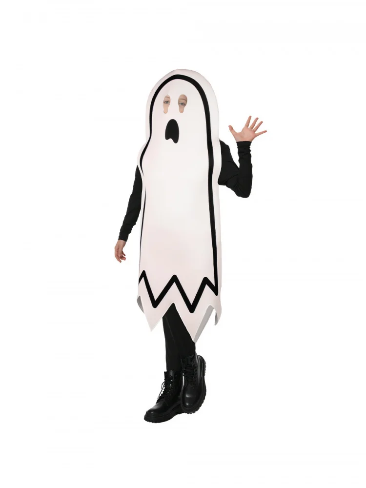 زي شبح جديد لعام 2025 للهالوين، ملابس أداء مسرحي مضحكة مطبوعة، تنورة نسائية بالأسلوب الصيني التقليدي مصنوعة من البوليستر #2