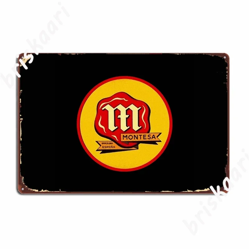 Montesa Logo Metal Signs Wall Mural pub Garage Design Plaques Tin sign Posters 12x8inch 20x30cm 16x12inch 40x30cm