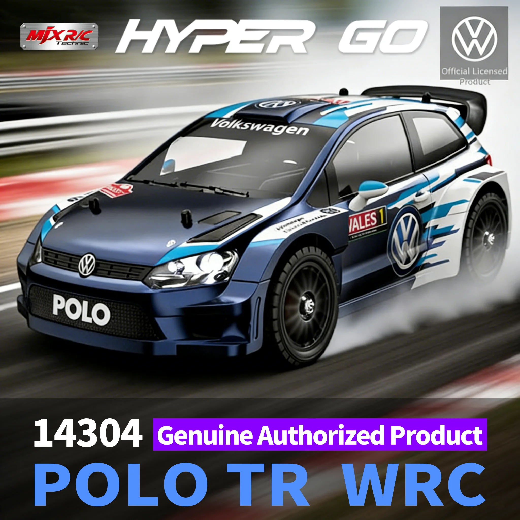 MJX Hyper Go 14303 14304 1/14 High Speed RC Cars Spare Parts Original Body Shell 14303 Attached with Light Stickers view 6