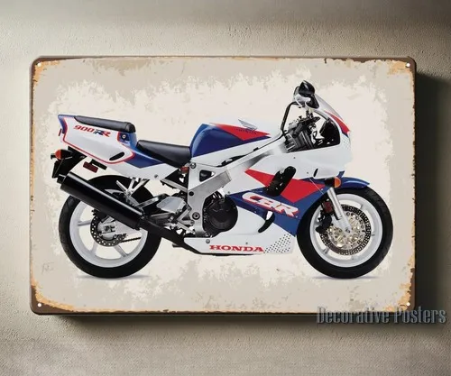 Cbr 900rr Motorcycle Metal Poster Tin Sign