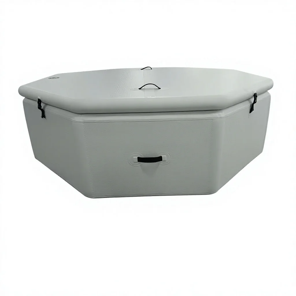 Inflatable Octagonal Ice Bath Tub Drop Stitch PVC EMG Design Fitness Use Cold Water Immersion Sports Training Outdoor Indoor