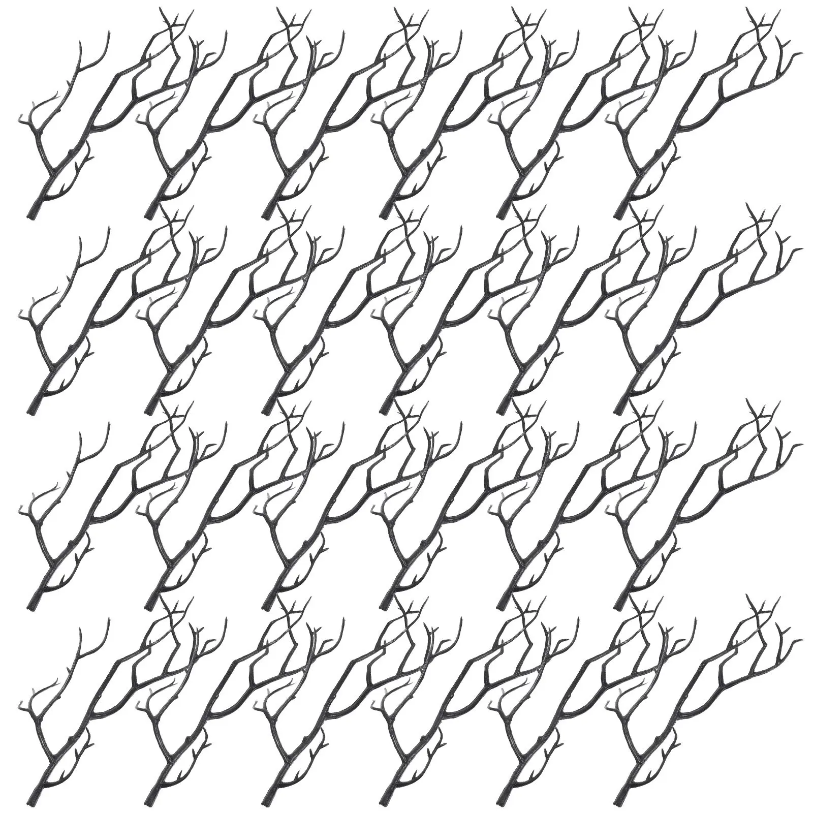 

24Pcs Artificial Antler Shaped Branches Realistic Dry Tree Branches for Vase Fillers DIY Crafts Halloween Table Decor Home