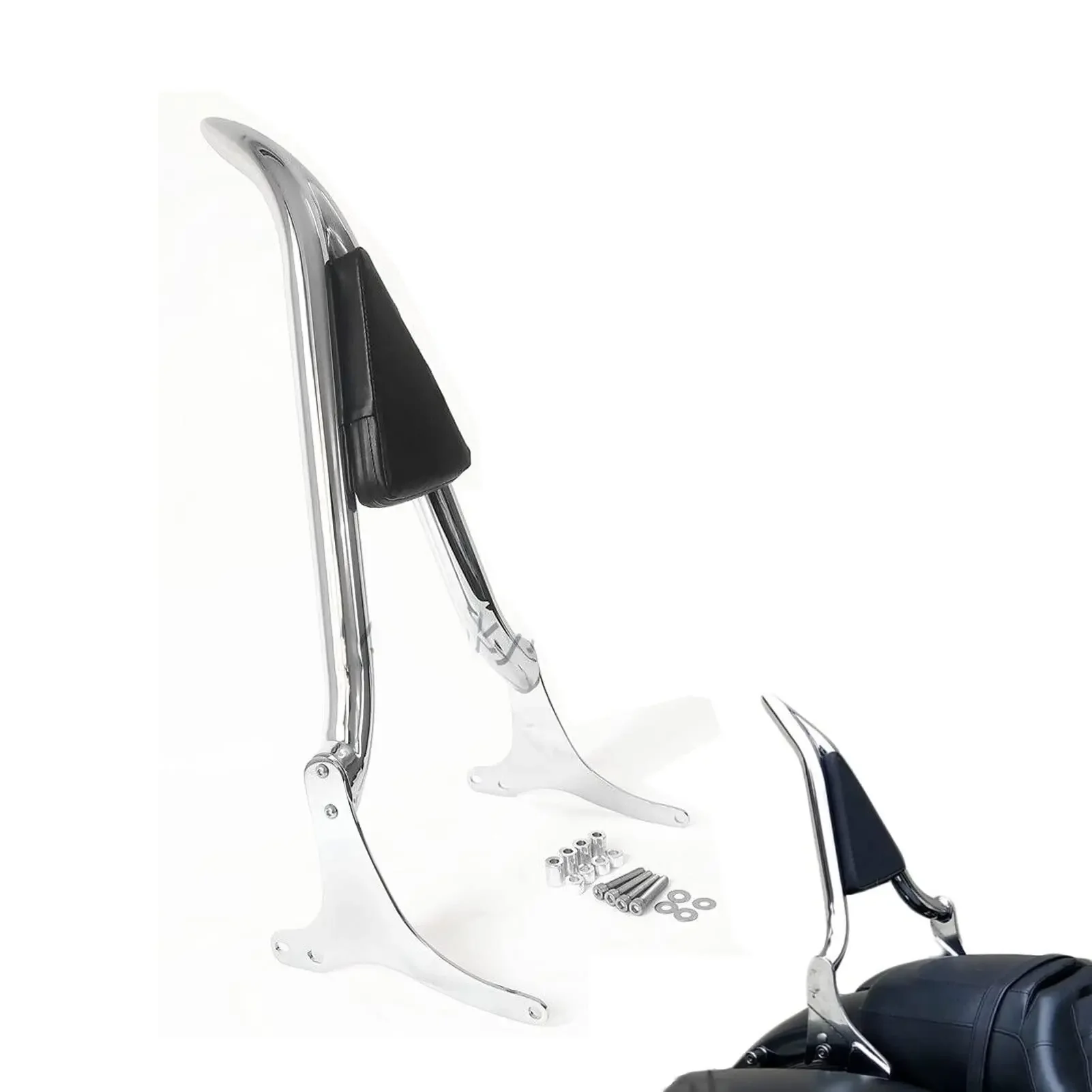 Passenger Rear Backrest Sissy BarFor Harley Touring Road King Street Glide 1998-2008 07 06 05 04 03 02 01 Sissybar Back rest