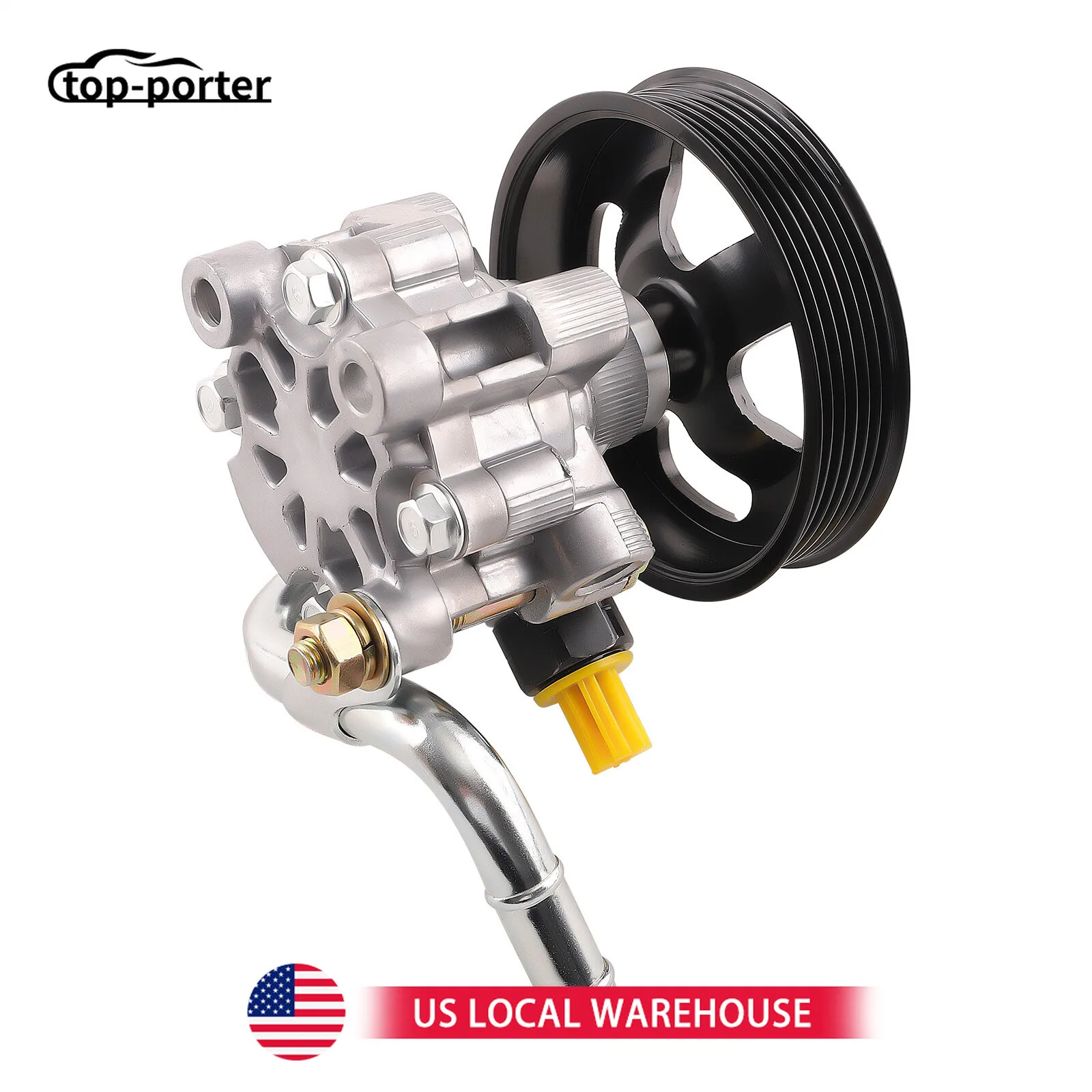 

For Chevrolet Prizm Toyota Corolla 1998 1999-2002 Power Steering Pump w/ Pulley SP-295-BK