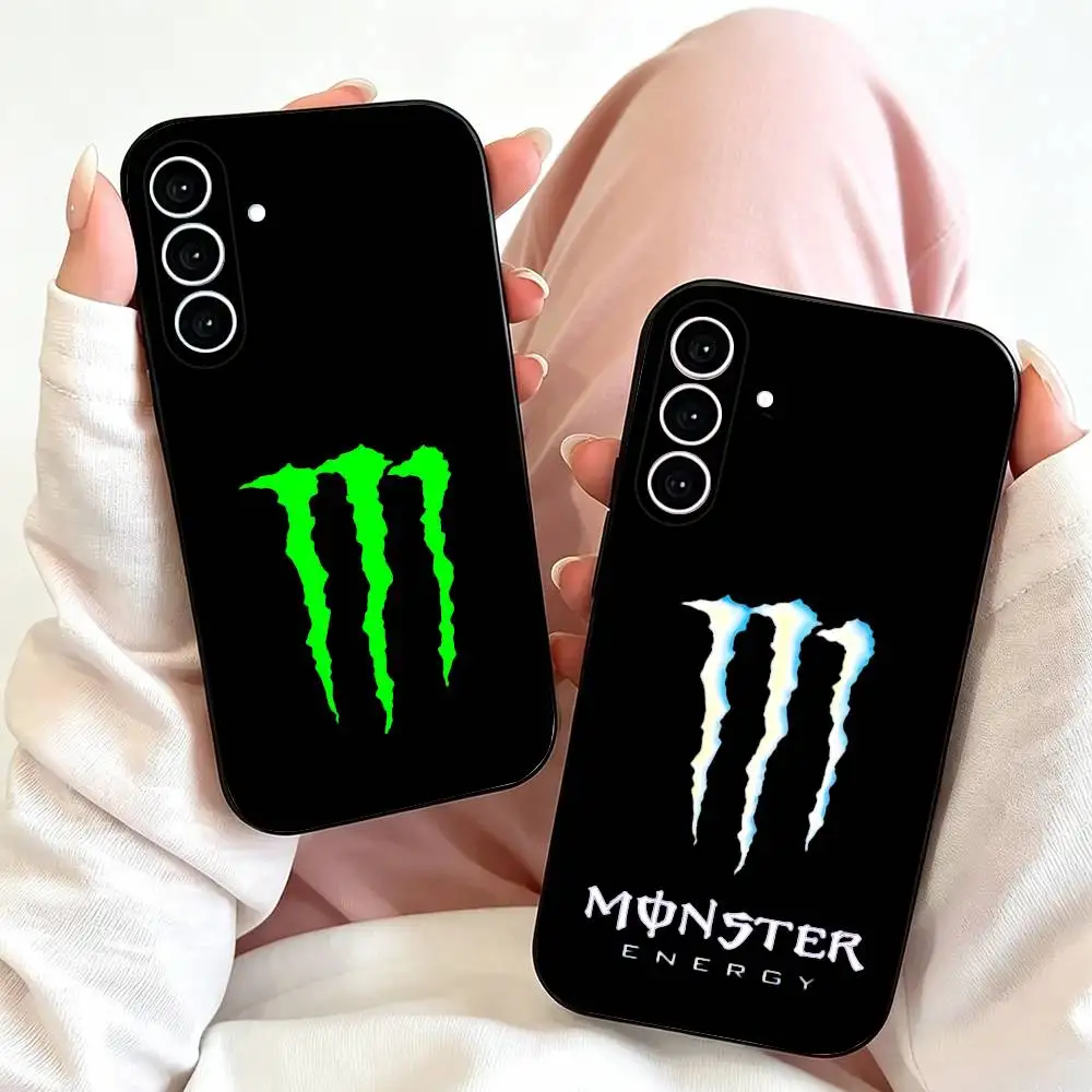 F-Fashion m-MonsterES   Phone Case For Samsung Galaxy A73,A72,A71,A70,A53,A52,A51,Soft Silicone Black Cover