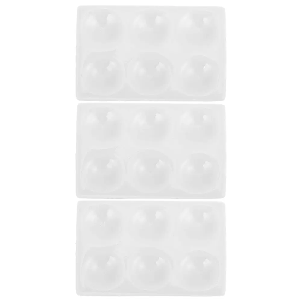 3Pcs Porcelain Spot Plates High Temperature Resistance Porcelain Spot Reaction Plate Laboratory Chemical Experiment Spotting
