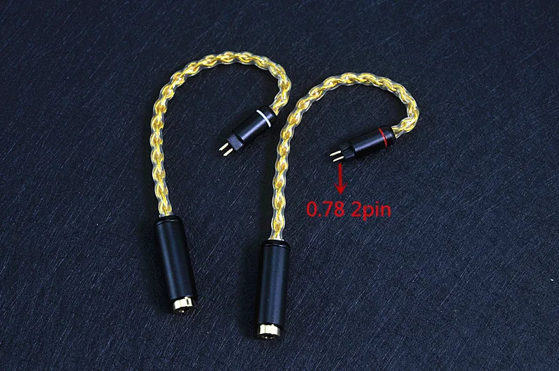 

4-core single crystal copper gold-plated 3.5/2.5mm mmcx 0.782pin N5005 IE300 large earphone upgrade cable conversion cable