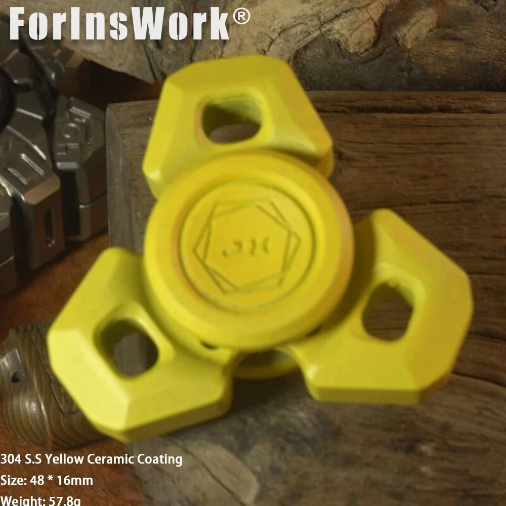 WJ EDC Fidget Spinner à trois feuilles – Expérience de rotation ultra douce! Jouet adulte gadget anti-stress