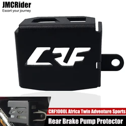 Cubierta protectora de depósito de freno trasero para motocicleta, cubierta de aluminio CNC para Honda CRF1000L Africa Twin 2016 2017 CRF1000 CRF 1000 L