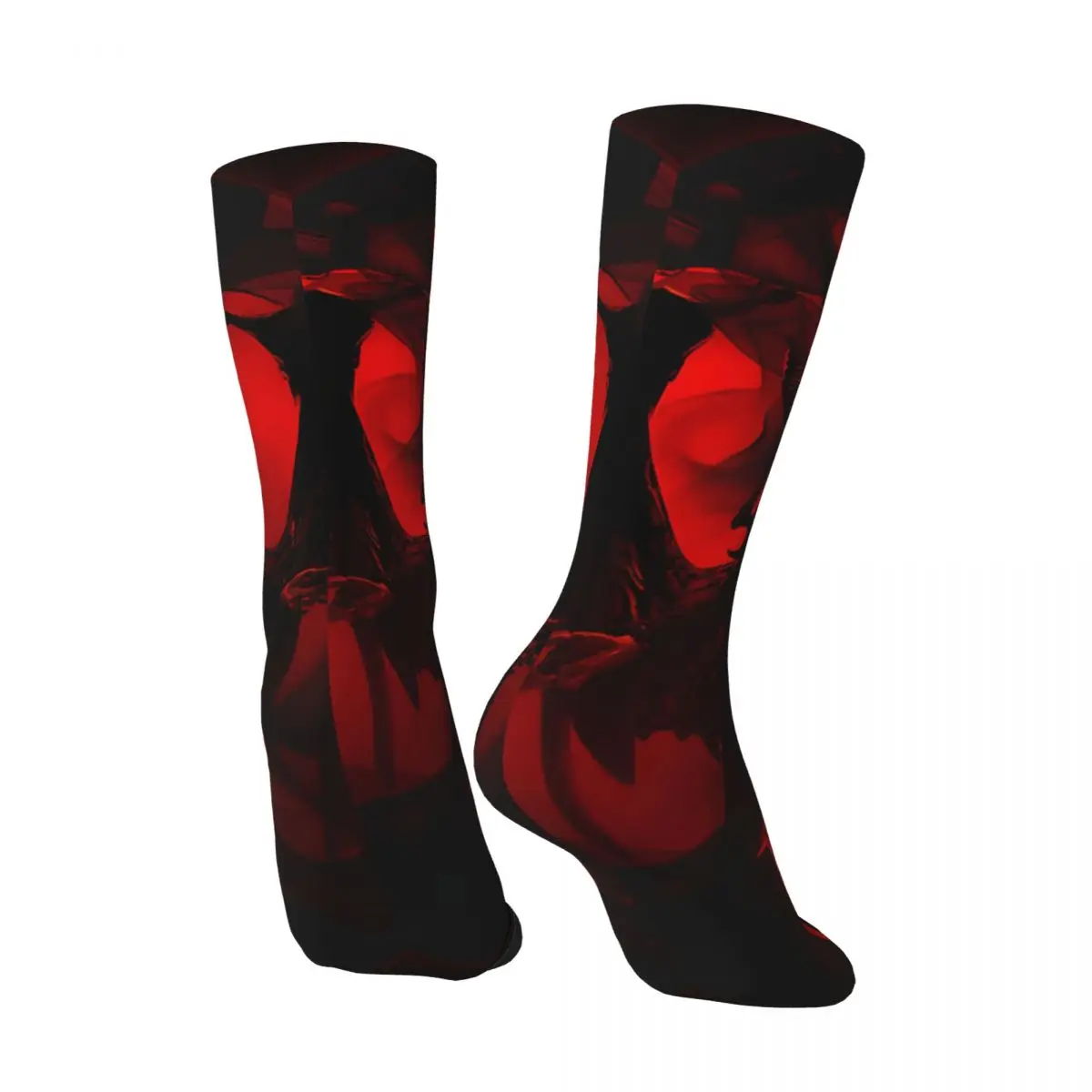 Happy Men's compression Socks Lilith Is Waiting Vintage Harajuku Diablo IV Role Playing Game Hip Hop Casual Crew Crazy Sock